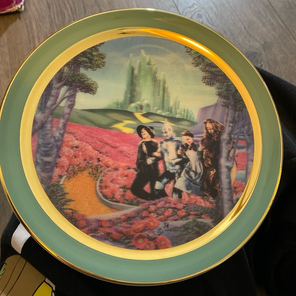 Bradford Exchange 3D Wizard of Oz Plate from 1993